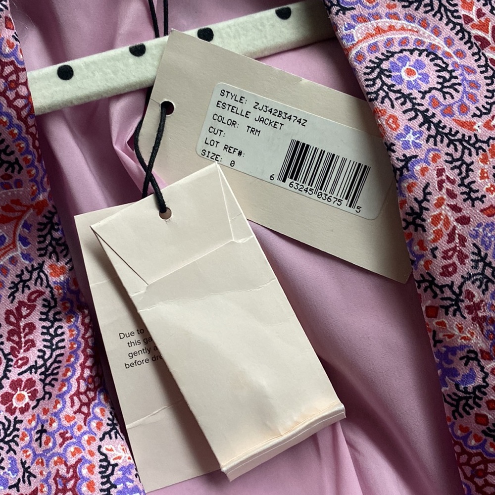 NWT Cinq a Cept Silk Designer Blazer - Picture 10 of 13